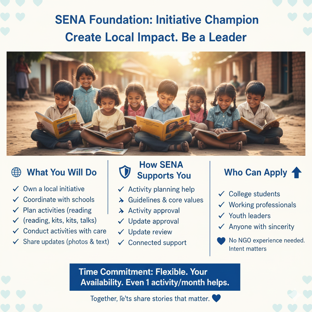 Initiative Champion – Local Lead Volunteer (SENA Foundation)