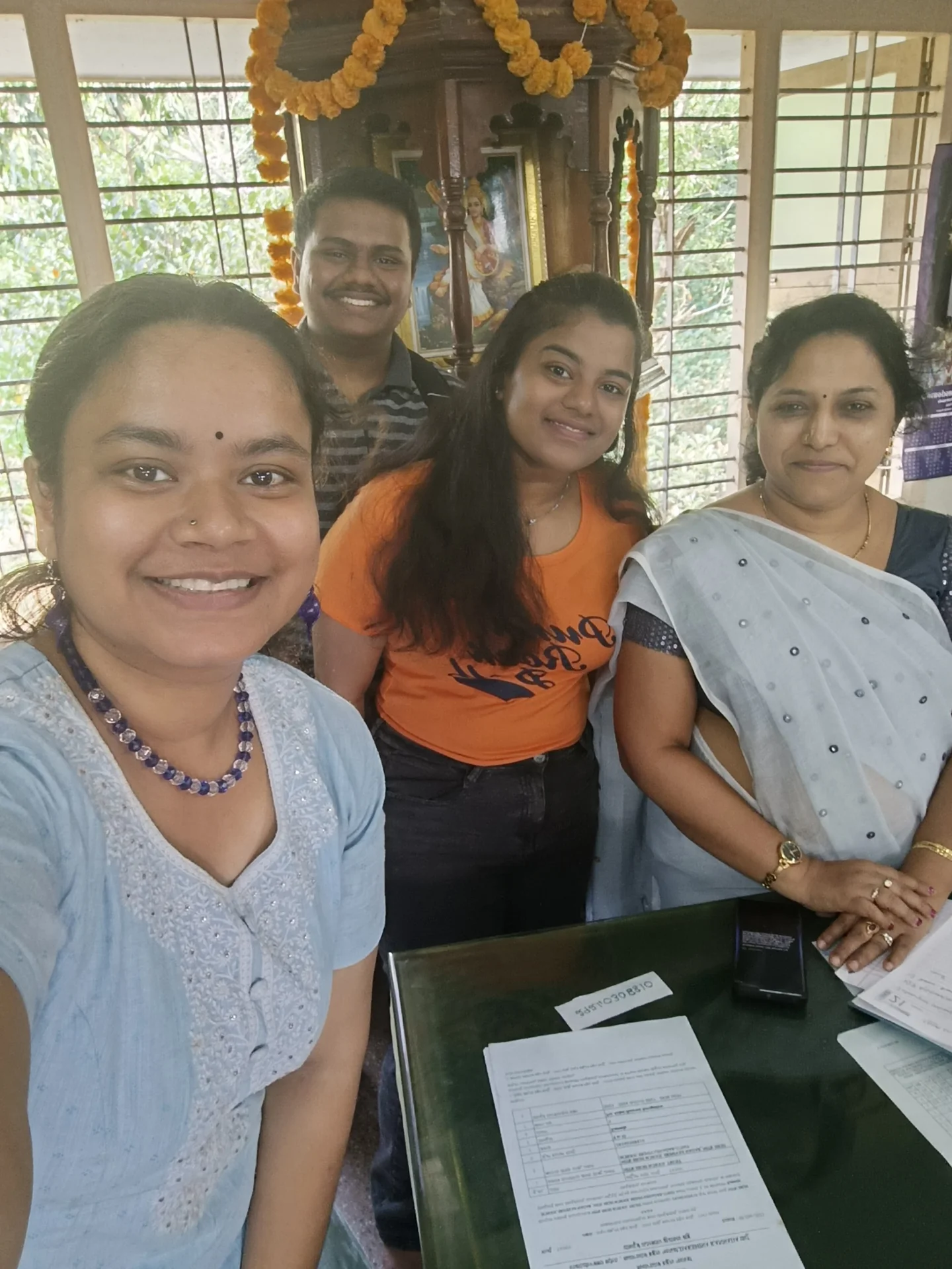 Our SENA Surathkal Volunteers with the principal of Kannada Medium School